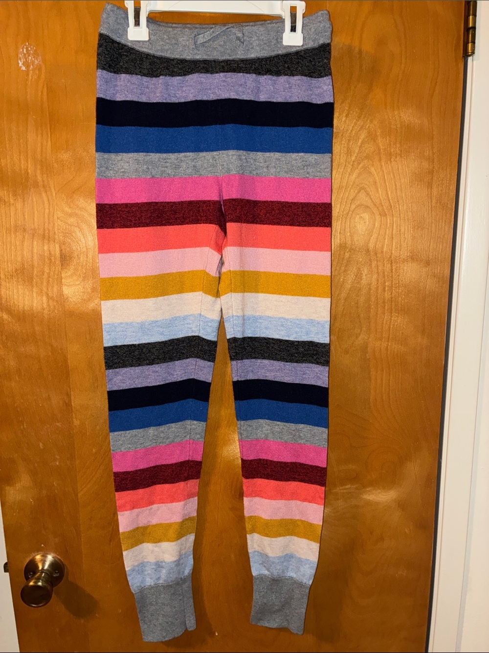 Gaps Kids Multicolor Striped Knit Leggings Sz Xs